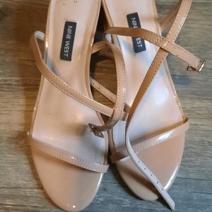 Nine West Sandal Strappy Block Heel Sandal